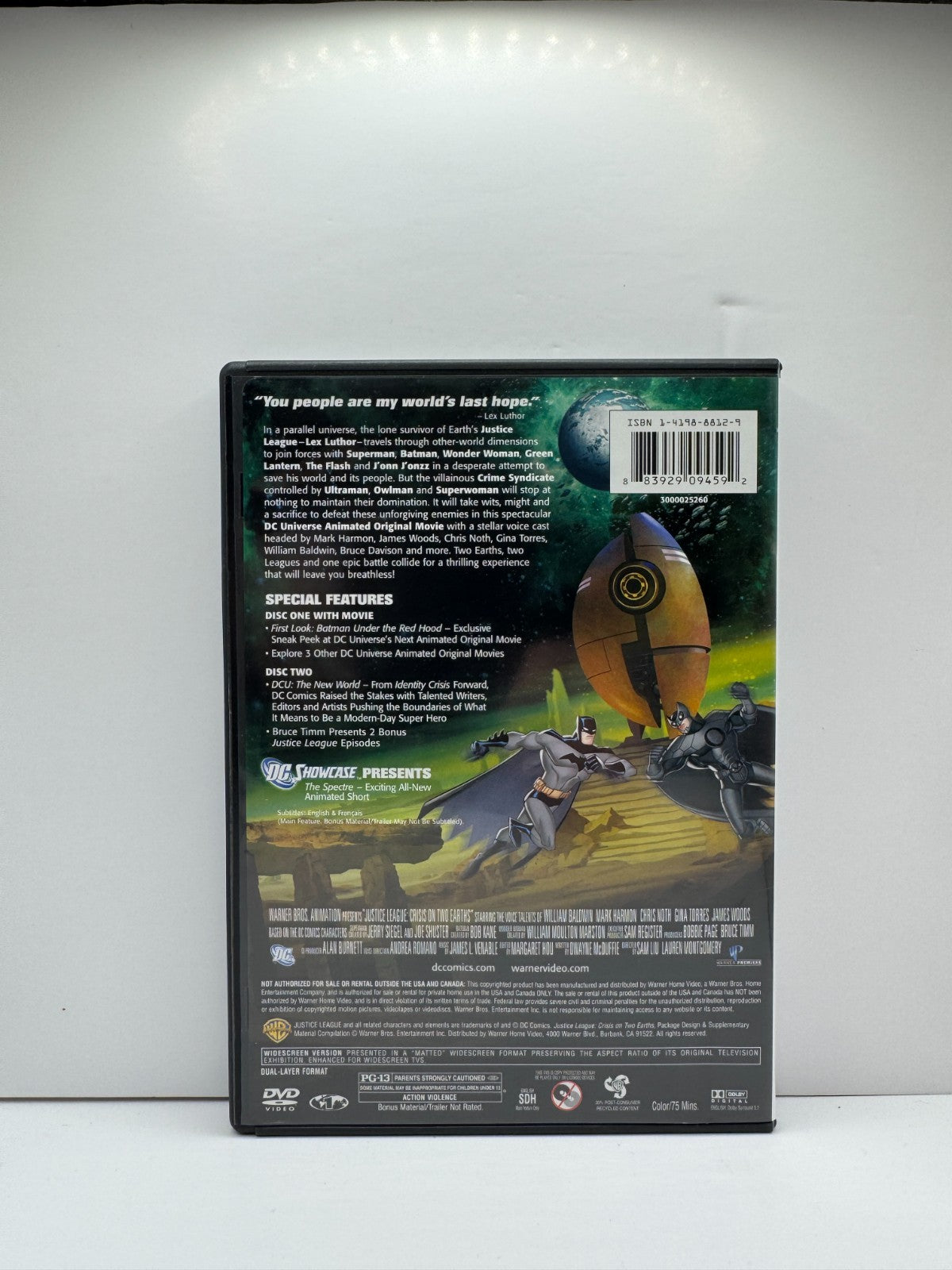 Justice League Crisis on Two Earths (DVD) DC Animation