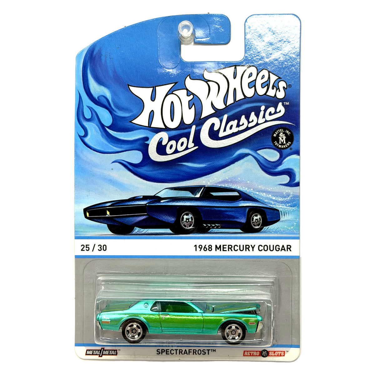 Hot Wheels Cool Classics 1968 Mercury Cougar Spectrafrost 1:64 Diecast Green