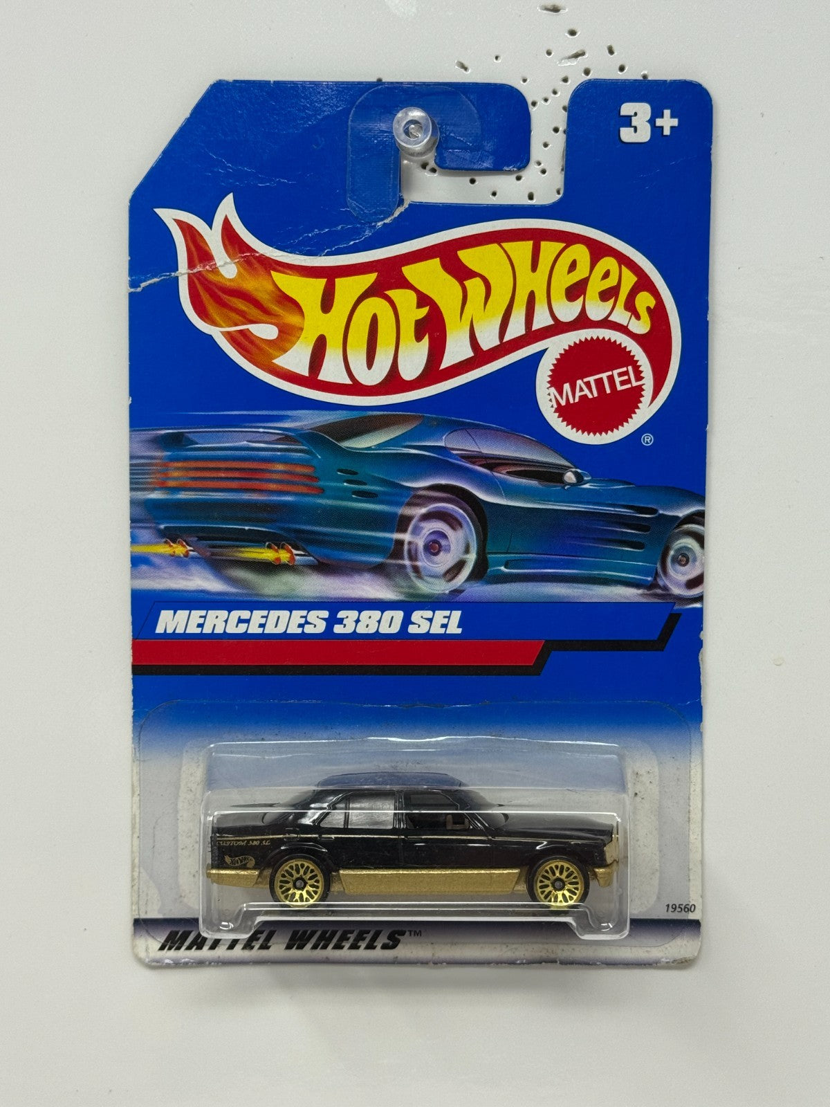 Hot Wheels Mercedes 380 SEL 1:64 Diecast Black Gold