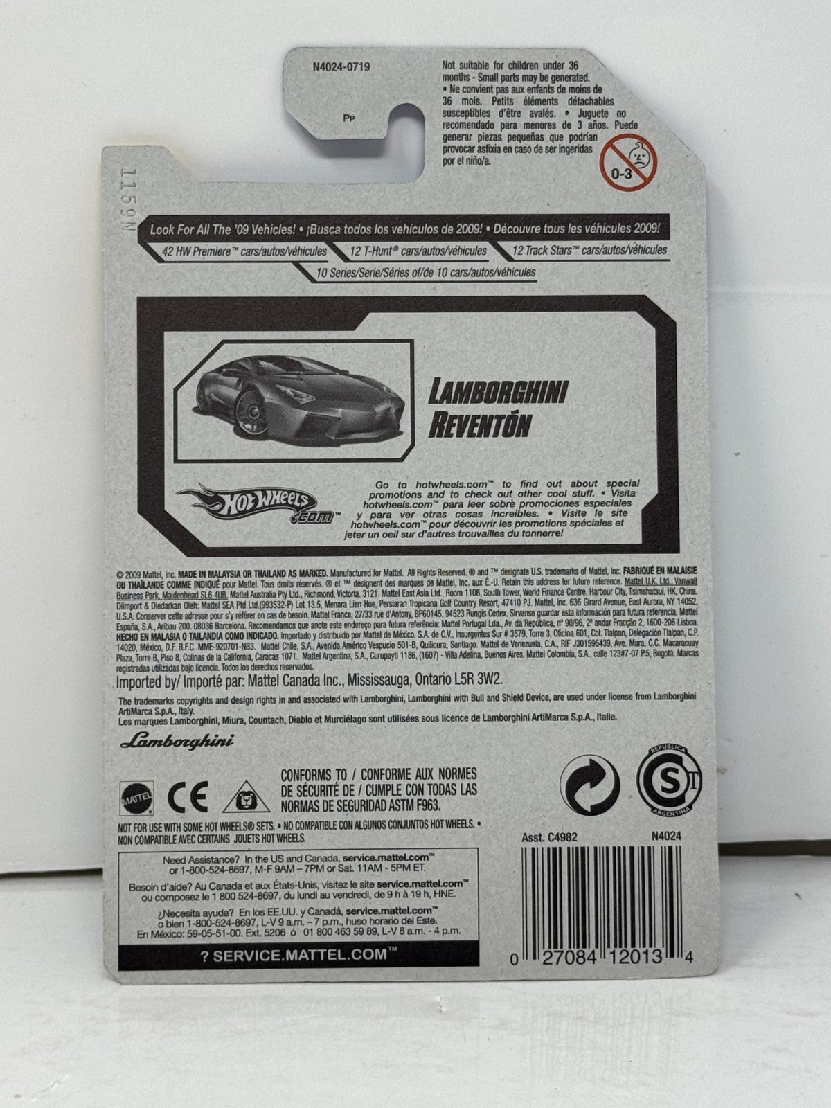 Hot Wheels '09 HW Premiere Lamborghini Reventon 1:64 Diecast