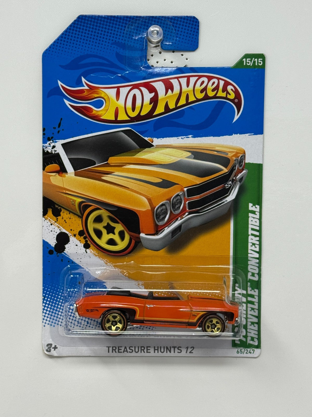 Hot Wheels Treasure Hunt 1970 Chevy Chevelle Convertible 1:64 Diecast