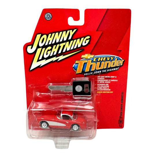 Johnny Lightning Chevy Thunder 1956 Chevy Corvette 1:64 Diecast