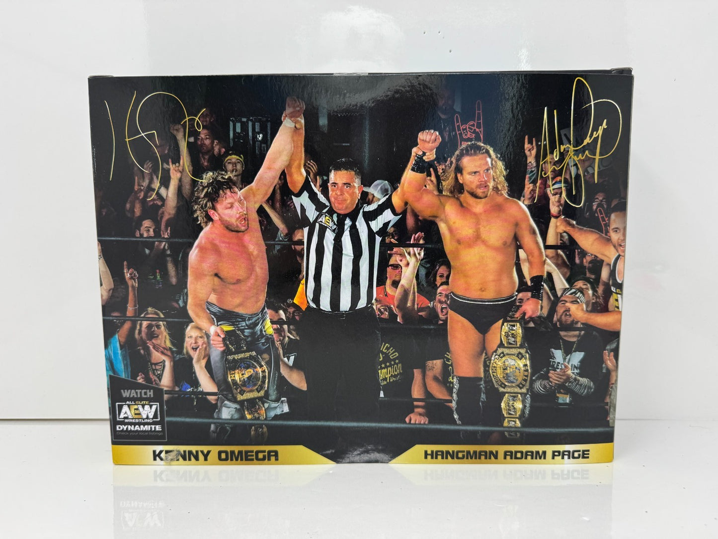 Jazwares AEW Unrivaled Tag Team Hangman Adam Page & Kenny Omega Action Figures