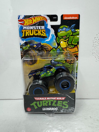 Hot Wheels Monster Trucks Leonardo Teenage Mutant Ninja Turtles 1:64 Diecast