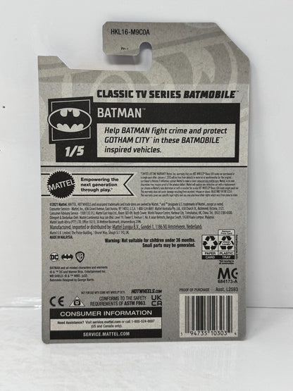 Hot Wheels Super Treasure Hunt Classic TV Series Batmobile 1:64 Diecast