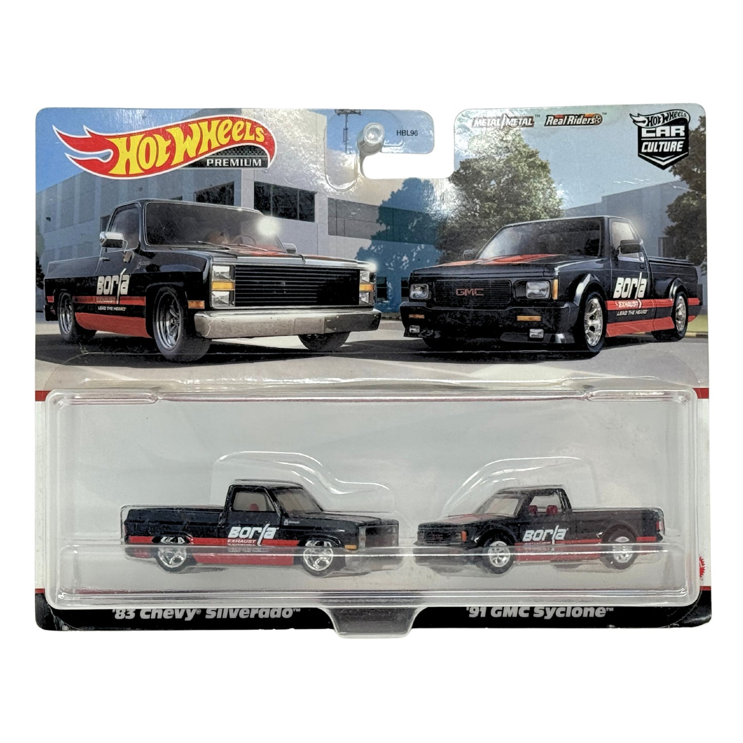 Hot Wheels Premium 1983 Chevy Silverado GMC Syclone 2-Pack Set 1:64 Diecast