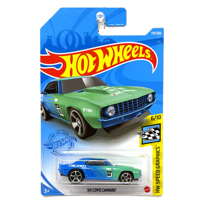Hot Wheels HW Speed Graphics 1969 Chevrolet COPO Camaro Falken 1:64 Diecast