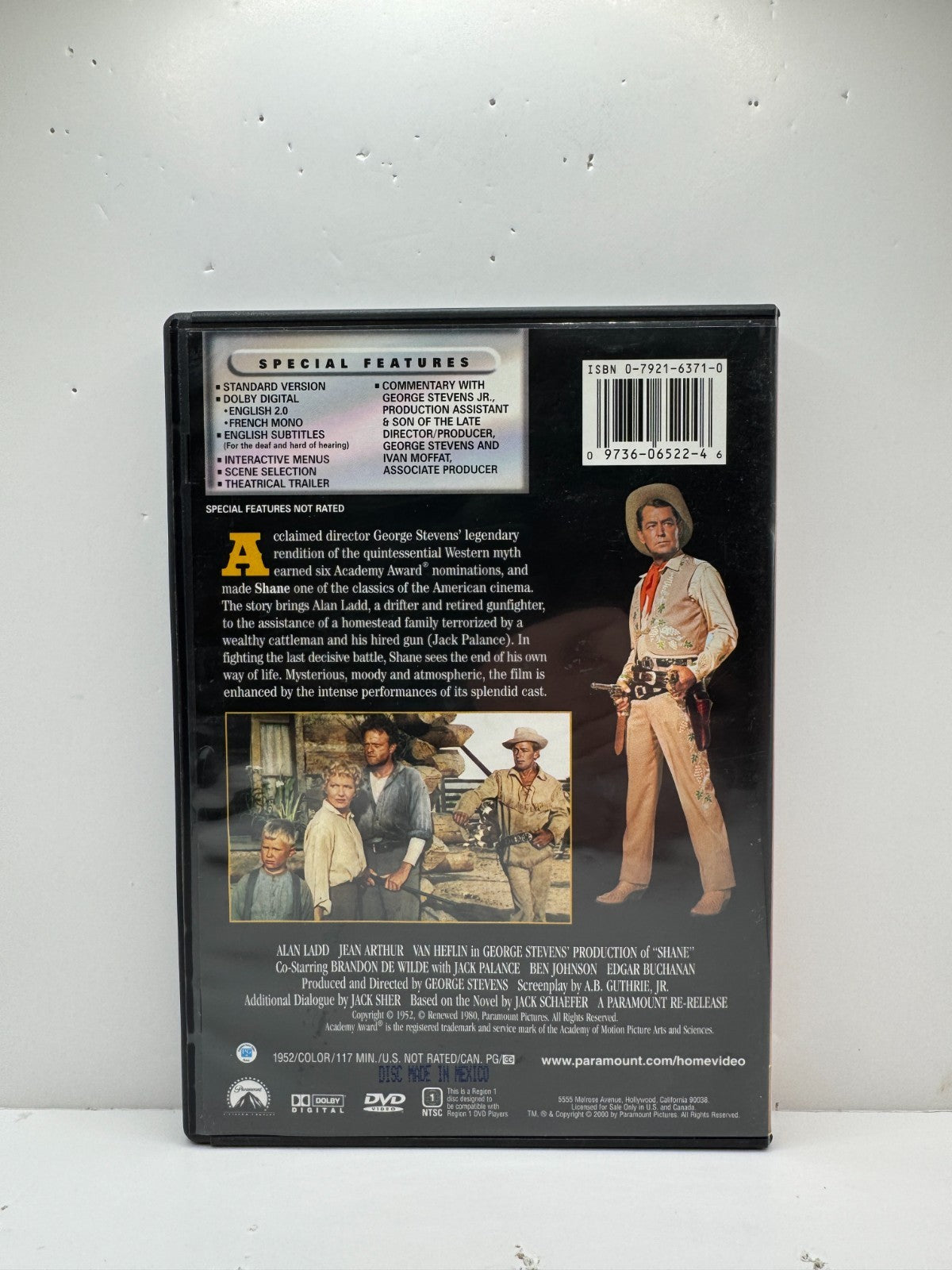 Shane (DVD) Alan Ladd Western