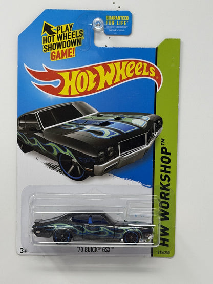 Hot Wheels Heat Fleet 1970 Buick GSX 1:64 Diecast Black V2