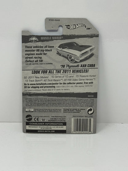 Hot Wheels Muscle Mania 1970 Plymouth AAR Cuda 1:64 Diecast Factory Sealed