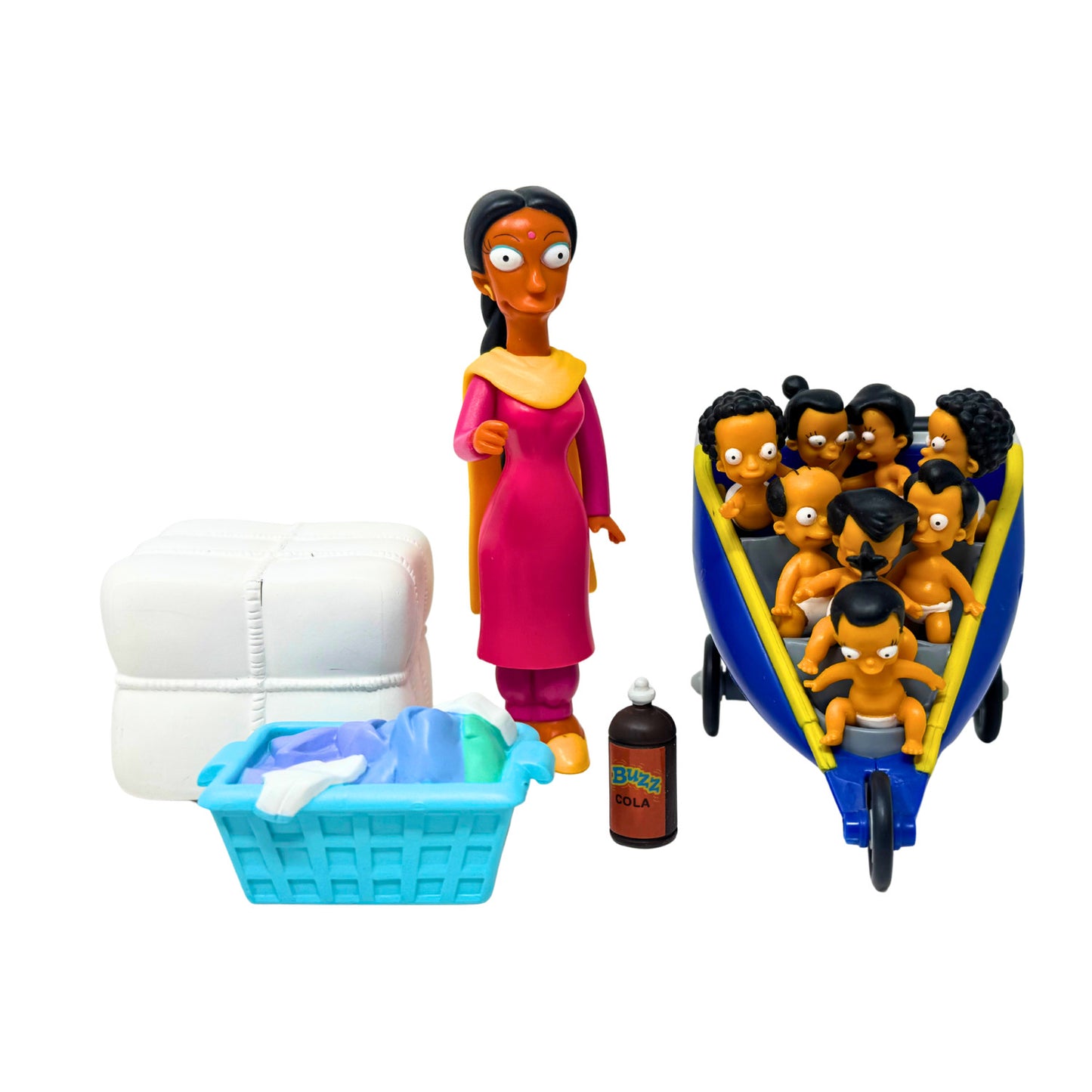 Simpsons World of Springfield Manjula & The Octuplets Playmates Figures