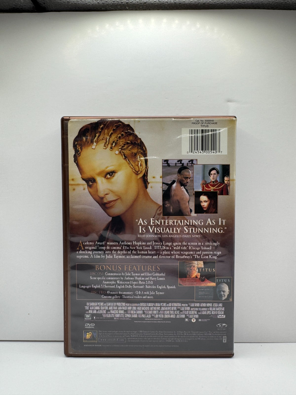 Titus (DVD) Anthony Hopkins Drama