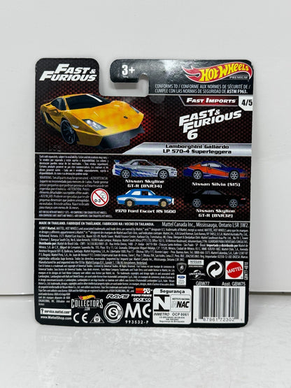 Hot Wheels Premium Fast & Furious Lamborghini Gallardo LP570-4 1:64 Diecast