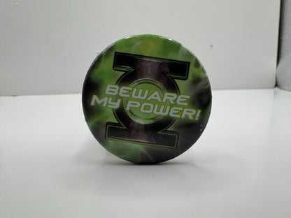 DC Green Lantern Beware My Power Pin-back Button UDT1