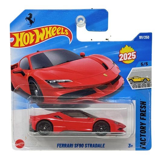 Hot Wheels Ferrari SF90 Stradale Factory Fresh 1:64 Diecast Short Card