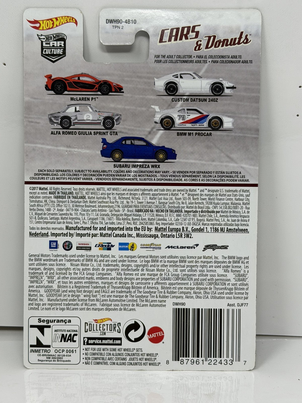 Hot Wheels Cars & Donuts McLaren P1 1:64 Diecast Real Riders