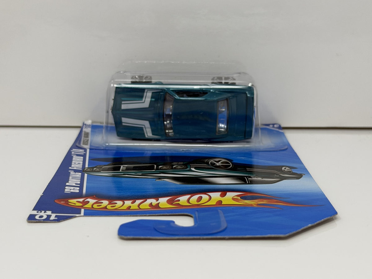 Hot Wheels Muscle Mania 1969 Pontiac Firebird T/A 1:64 Diecast Teal V2