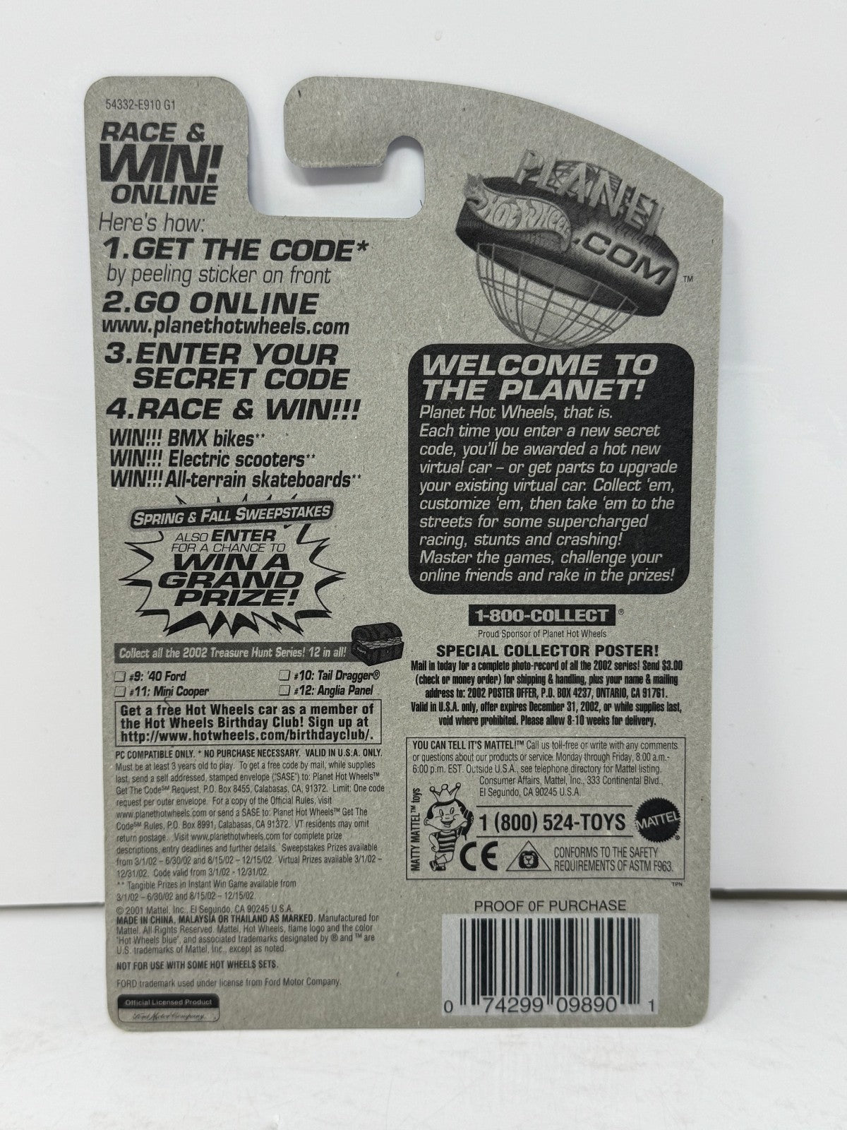 Hot Wheels T-Hunt Anglia Panel 1:64 Diecast Real Riders