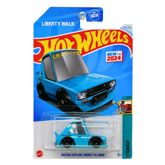 Hot Wheels Tooned Nissan Skyline 2000GT-R LBWK Liberty Walk JDM 1:64 Diecast