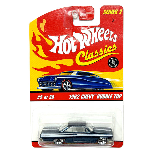 Hot Wheels Classics Series 2 1962 Chevy Bubble Top 1:64 Diecast Dark Blue