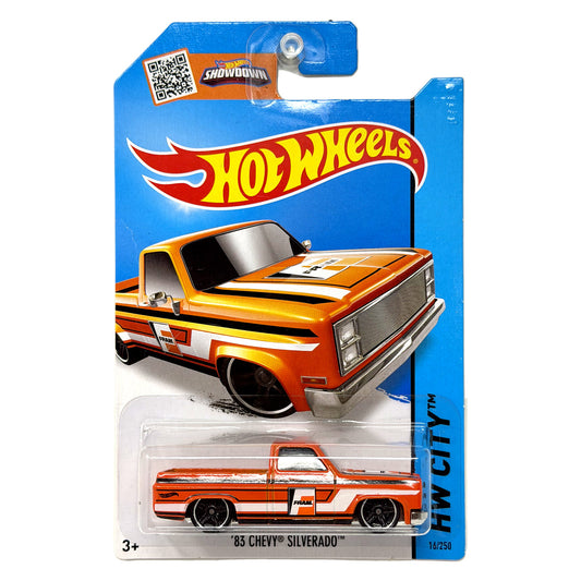 Hot Wheels HW City FRAM 1983 Chevy Silverado 1:64 Diecast Orange