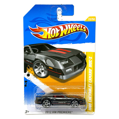 Hot Wheels 2012 HW Premiere 1985 Chevrolet Camaro IROC-Z 1:64 Diecast Black
