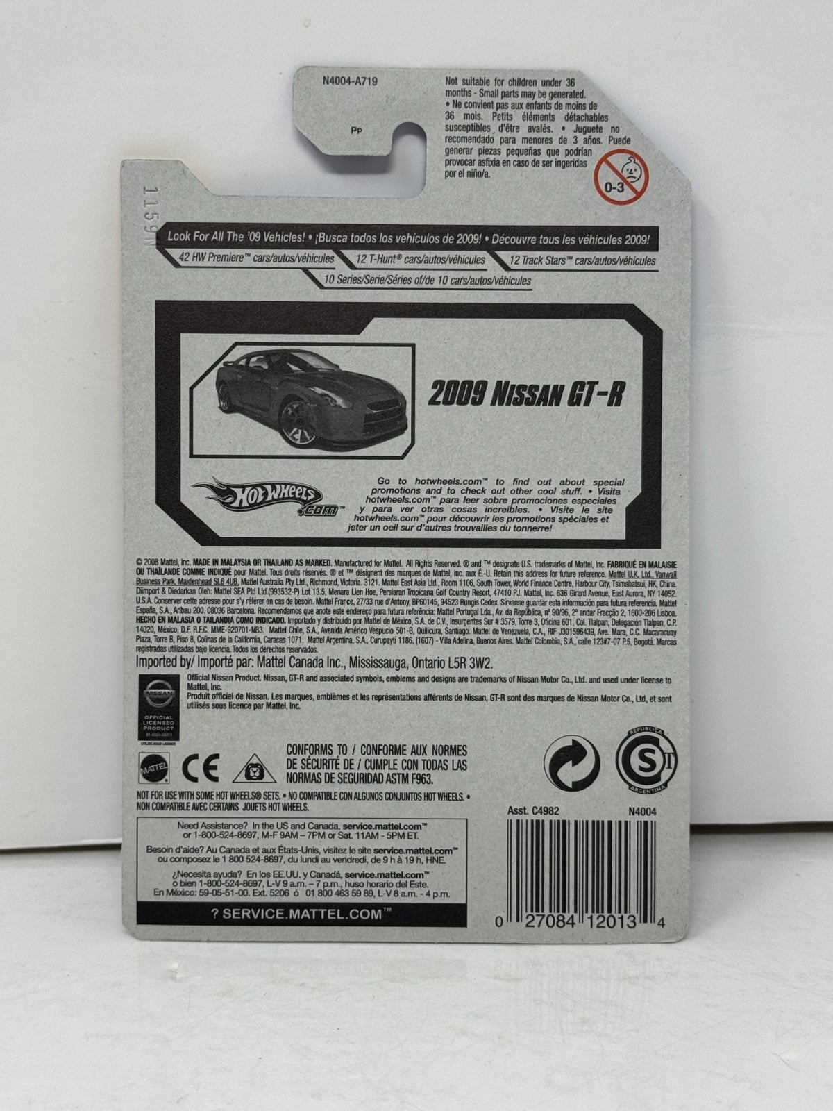 Hot Wheels HW Premiere '09 2009 Nissan GT-R JDM 1:64 Diecast