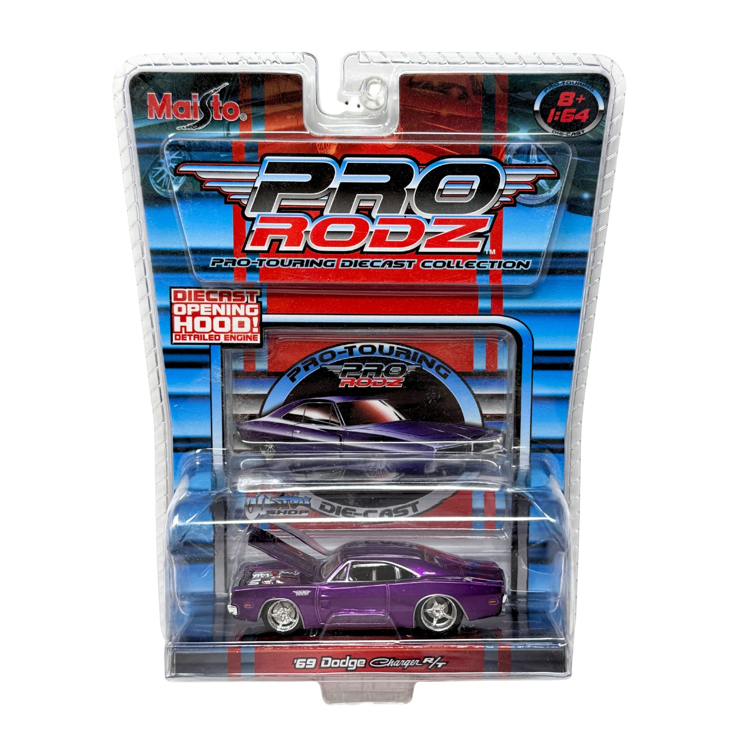 Maisto Pro Rodz 1969 Dodge Charger R/T Purple 1:64 Diecast