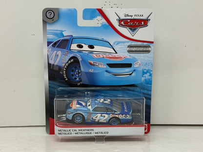 Disney Pixar Cars Cal Weathers #42 Dinoco Metallic Special Edition 1:55 Diecast
