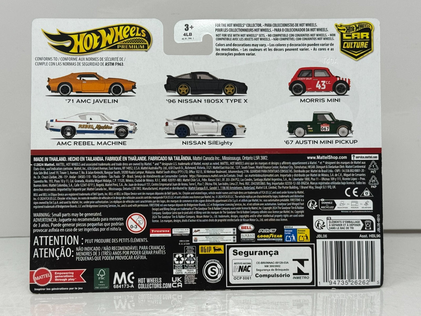 Hot Wheels Premium 1971 AMC Javelin & AMC Rebel Machine Car Culture 1:64 Diecast