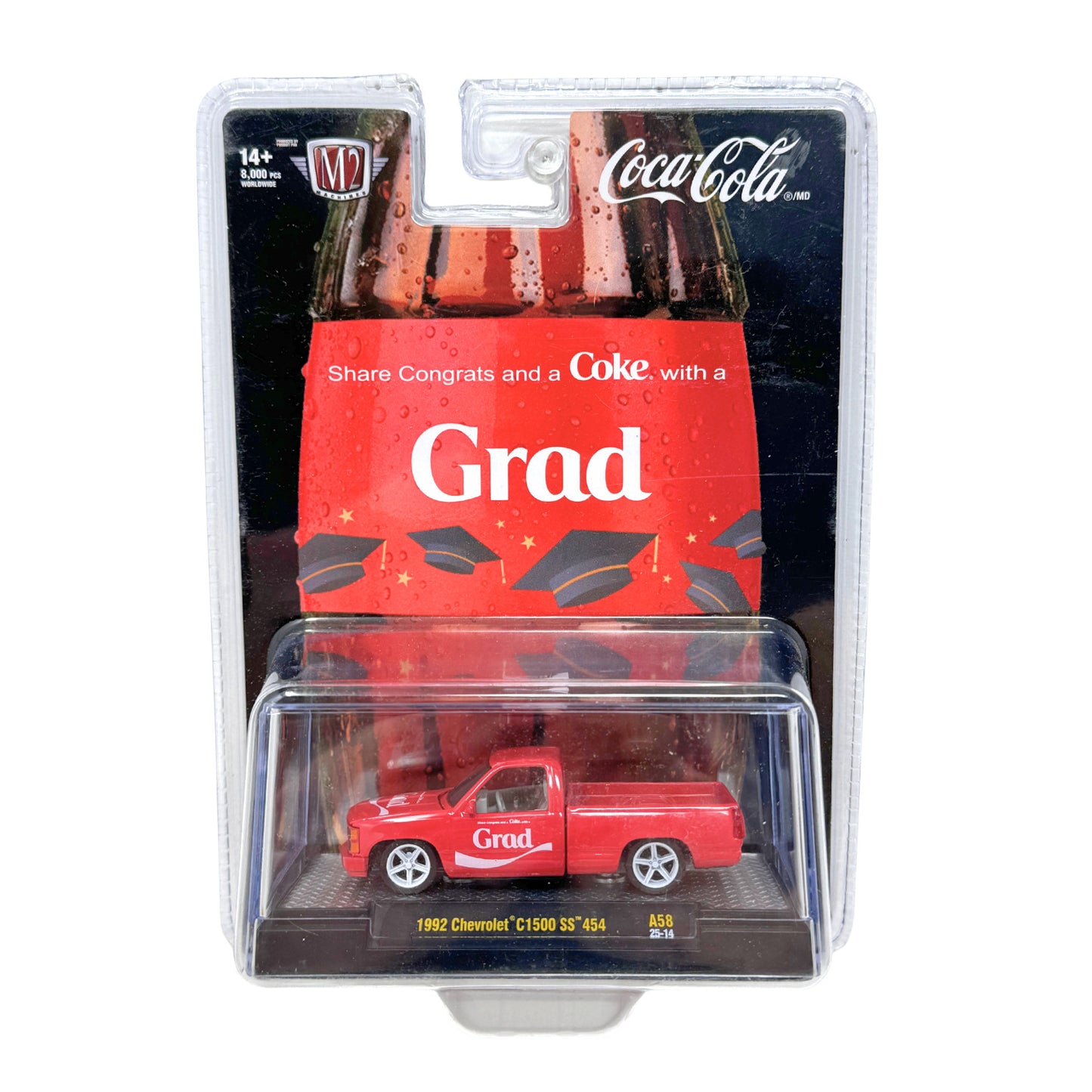M2 Machines Coca-Cola Grad 1992 Chevrolet C1500 SS 454 1:64 Diecast
