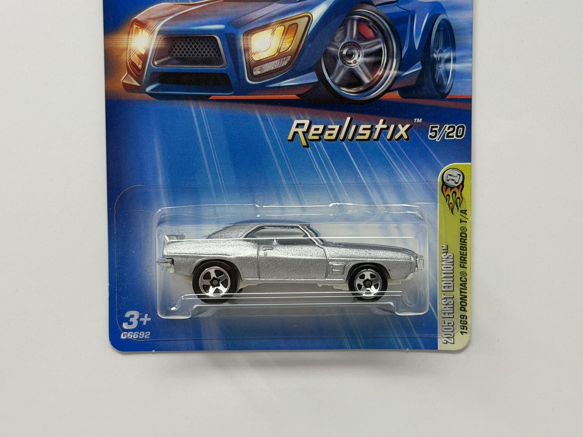 Hot Wheels 2005 First Editions 1969 Pontiac Firebird T/A 1:64 Diecast Silver
