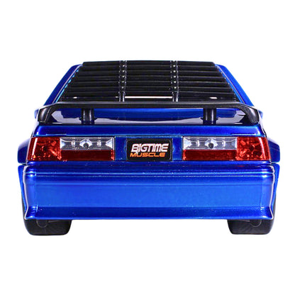 Jada Bigtime Muscle 1989 Ford Mustang GT Blue MiJo Exclusive 1:24 Diecast