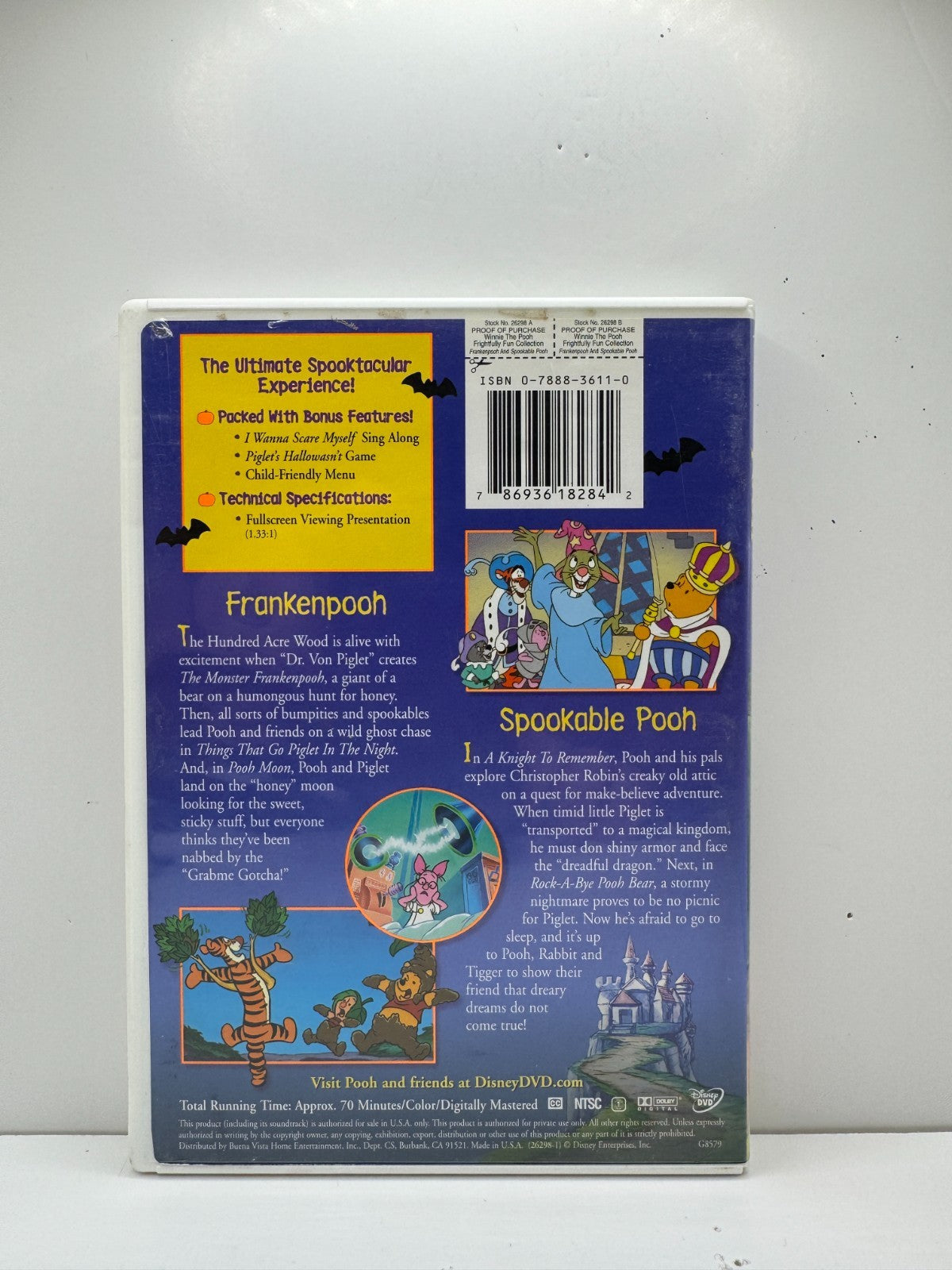 Winnie the Pooh Frankenpooh and Spookable Pooh (DVD) Disney Family Animation
