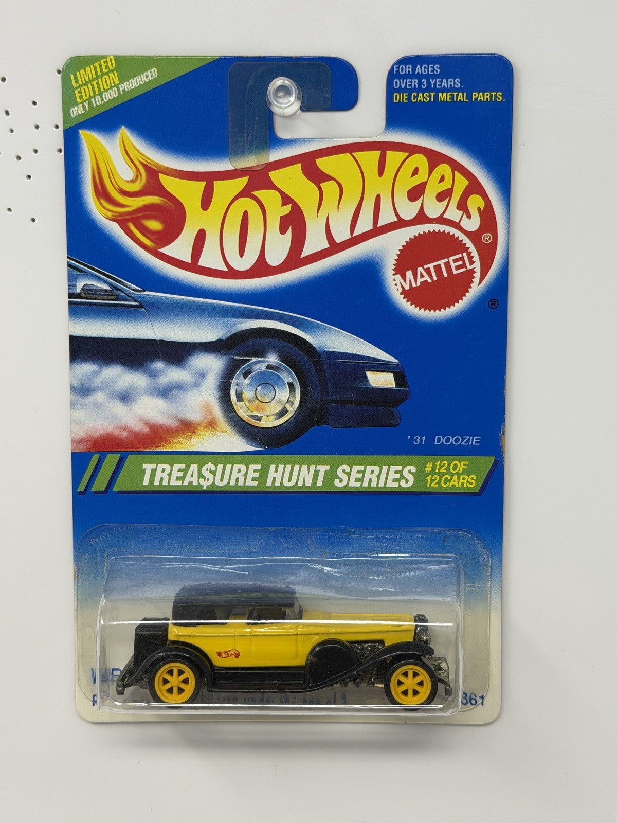 Hot Wheels 1995 Treasure Hunt Series 1931 Doozie 1:64 Diecast Yellow
