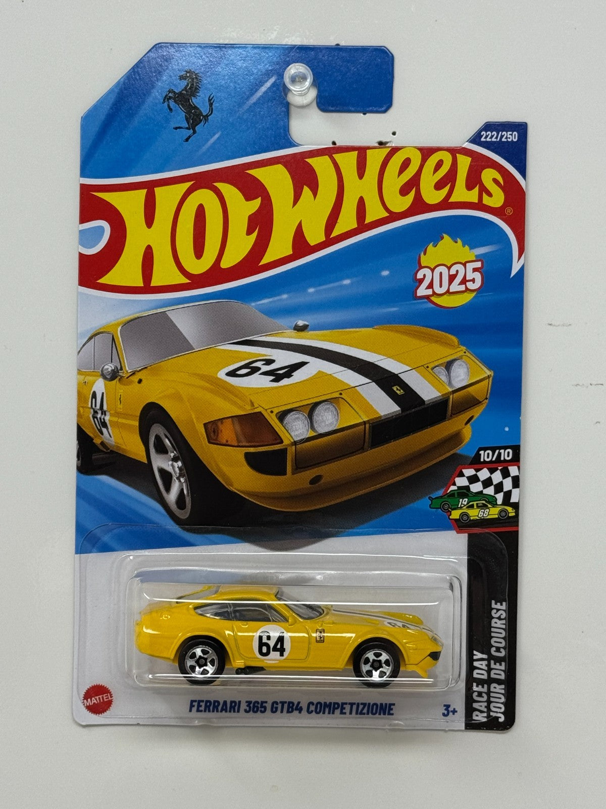 Hot Wheels Ferrari 365 GTB4 Competizione Race Day 1:64 Diecast