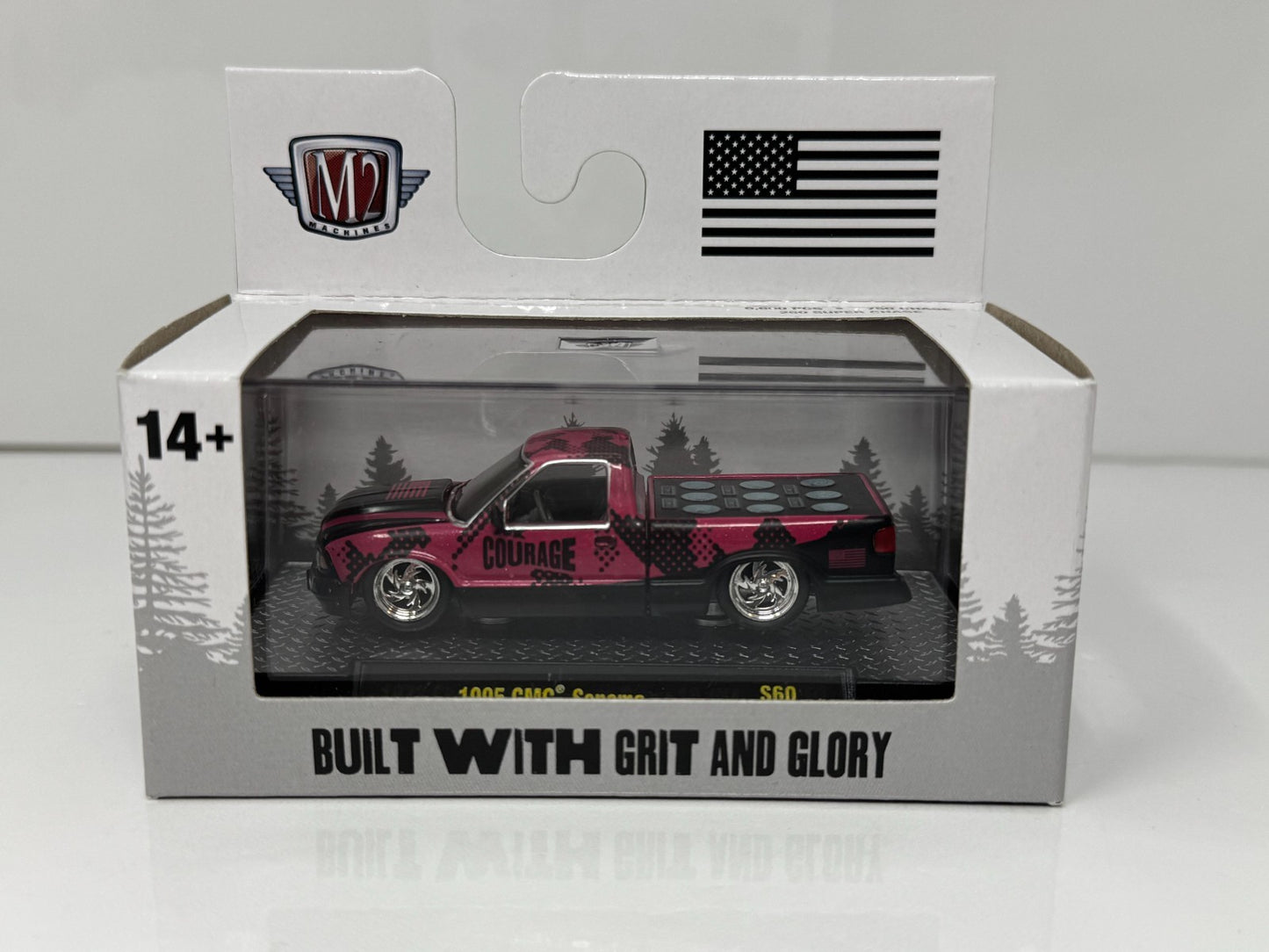M2 Machines Built With Grit And Glory 1995 GMC Sonoma 1:64 Diecast