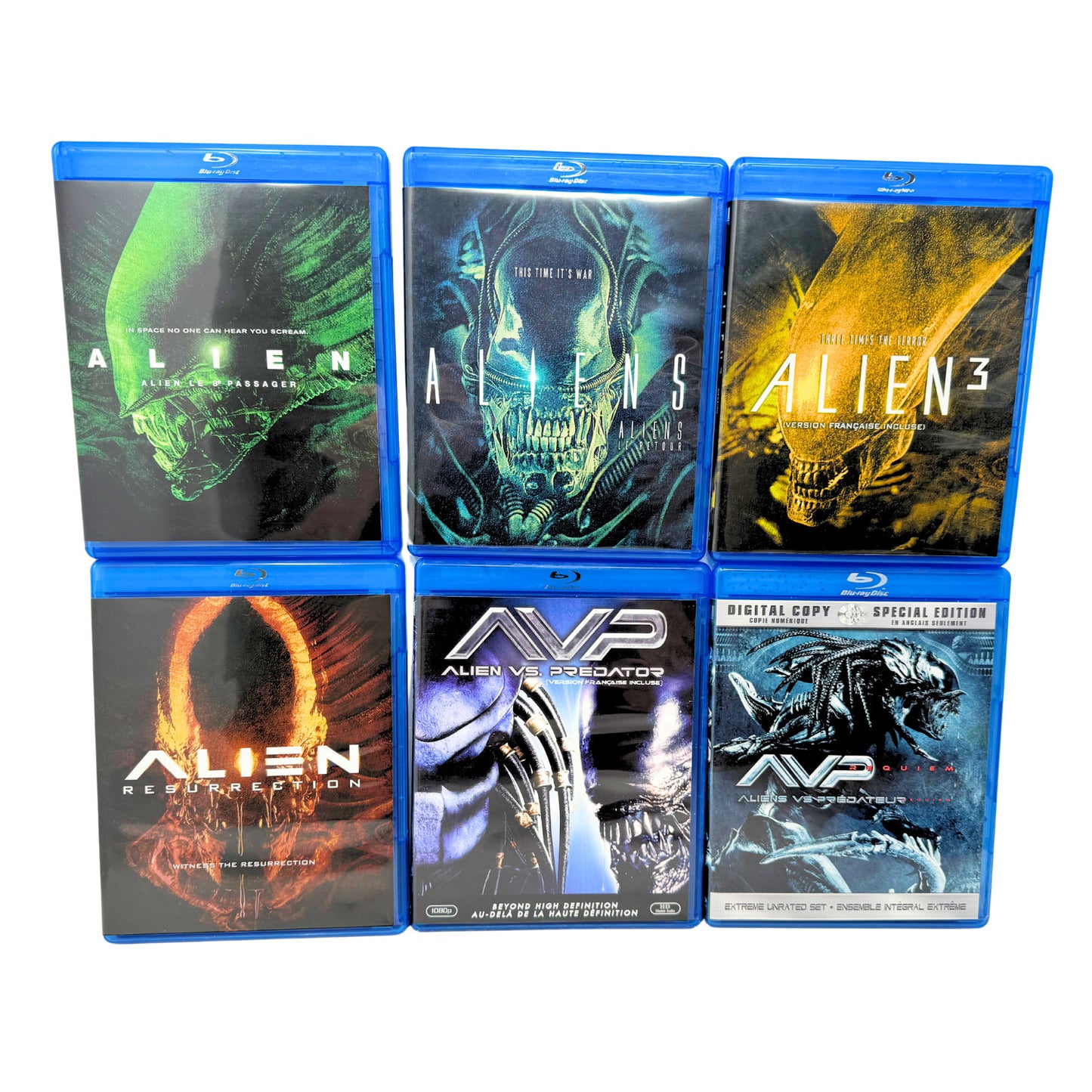 Alien Quadrilogy + Alien vs Predator 1 & 2 Blu-ray 6-Movie Sci-Fi Collection
