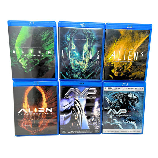 Alien Quadrilogy + Alien vs Predator 1 & 2 Blu-ray 6-Movie Sci-Fi Collection