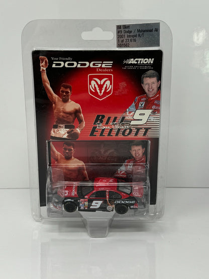 Action Nascar #9 Bill Elliott Dodge Muhammad Ali 2001 Intrepid R/T 1:64 Diecast