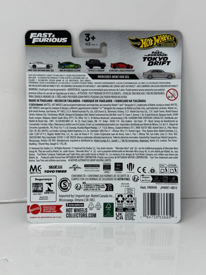 Hot Wheels Premium Fast & Furious Mercedes-Benz 500 SEL 1:64 Diecast