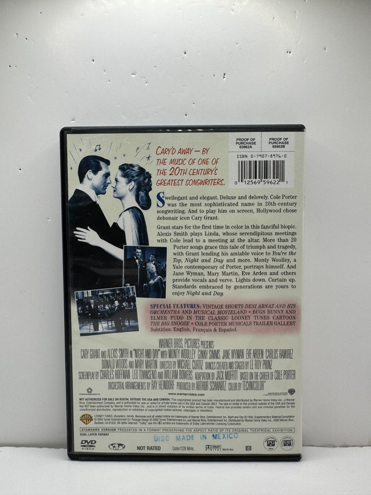 Night and Day (DVD) Cary Grant Romance