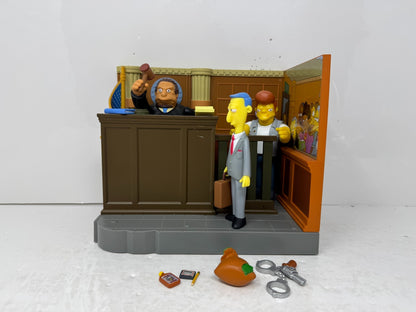 Simpsons World of Springfield Court Room Playmates Playset Diorama