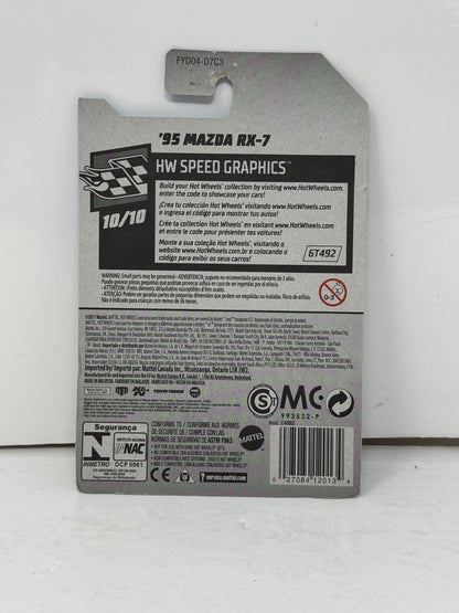 Hot Wheels Speed Graphics 1995 Mazda RX-7 1:64 Diecast