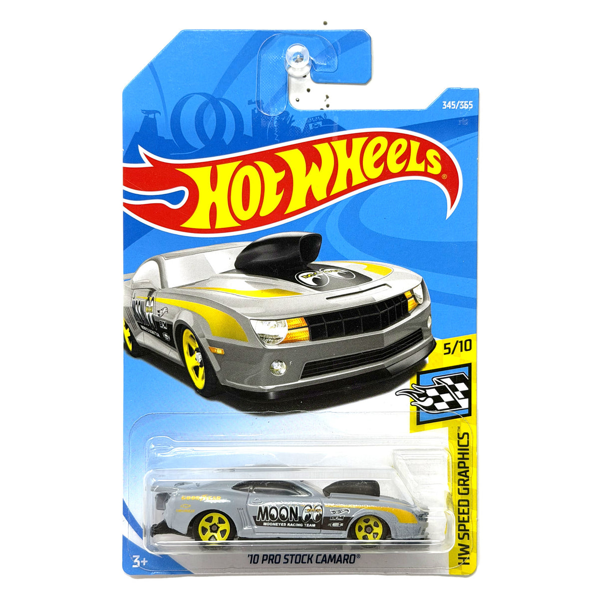 Hot Wheels Speed Graphics 2010 Chevrolet Pro Stock Camaro 1:64 Diecast Moon Eyes