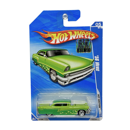 Hot Wheels Hot Auction 1956 Merc 1:64 Diecast Factory Sealed Green
