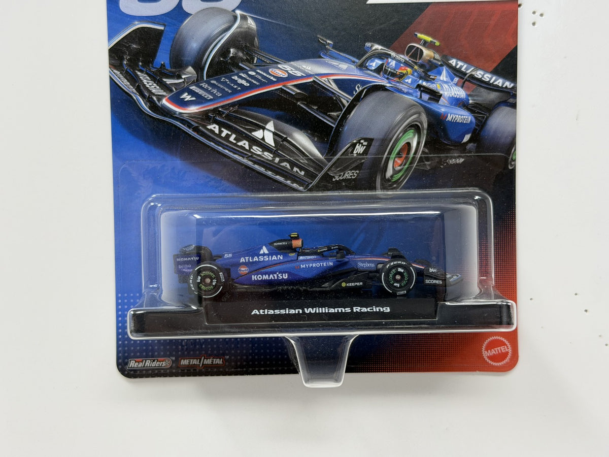 Hot Wheels Premium Formula 1 Atlassian Williams Racing #55 1:64 Diecast