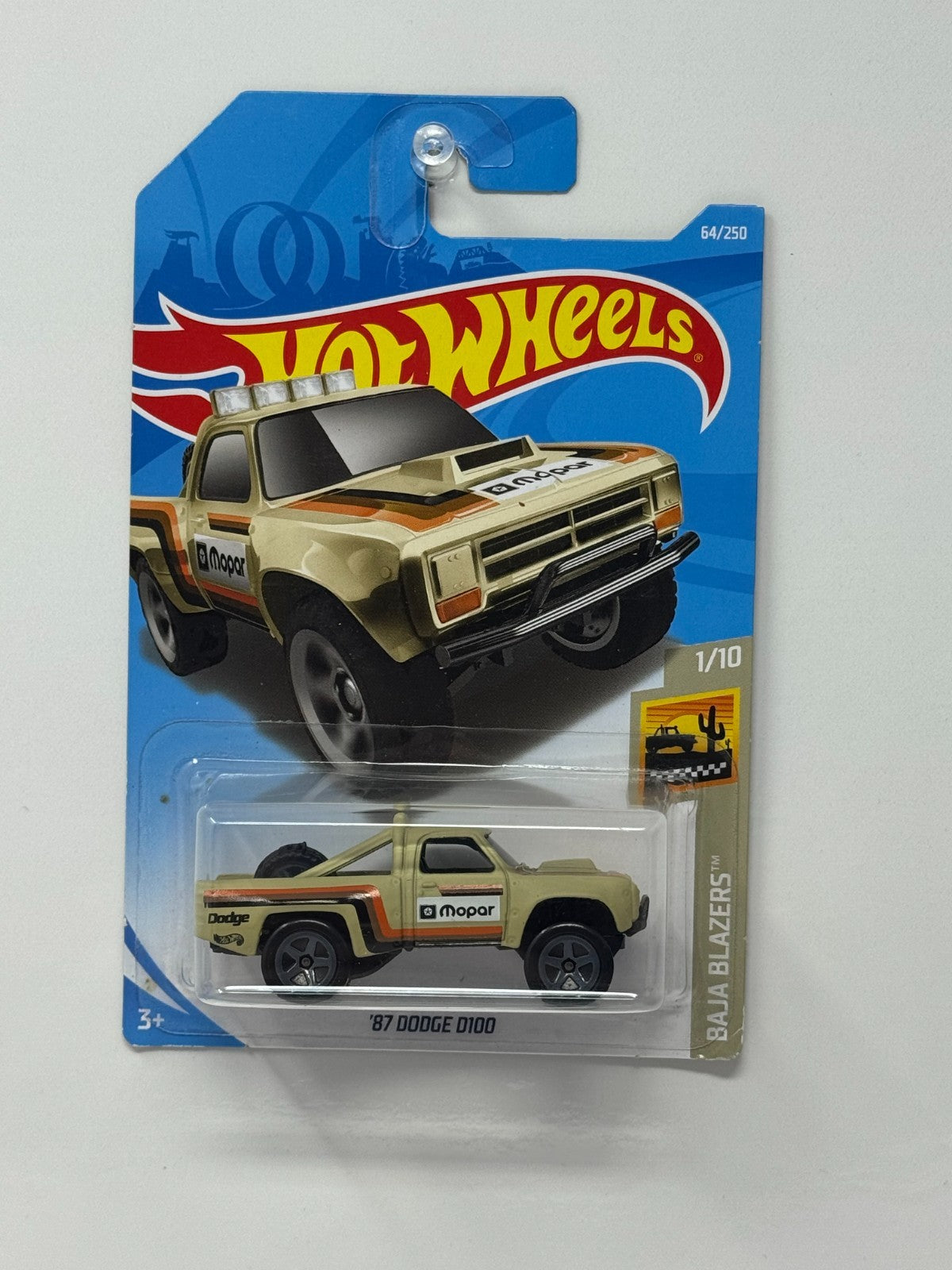 Hot Wheels Baja Blazers 1987 Dodge D100 1:64 Diecast V2
