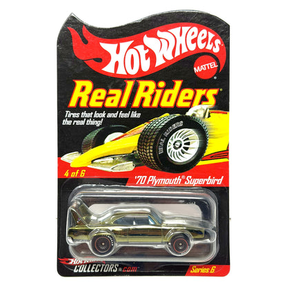 Hot Wheels Real Riders Series 6 1970 Plymouth Superbird 1:64 Diecast Green
