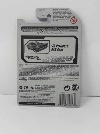 Hot Wheels Premiere 1970 Plymouth AAR Cuda 1:64 Diecast Green